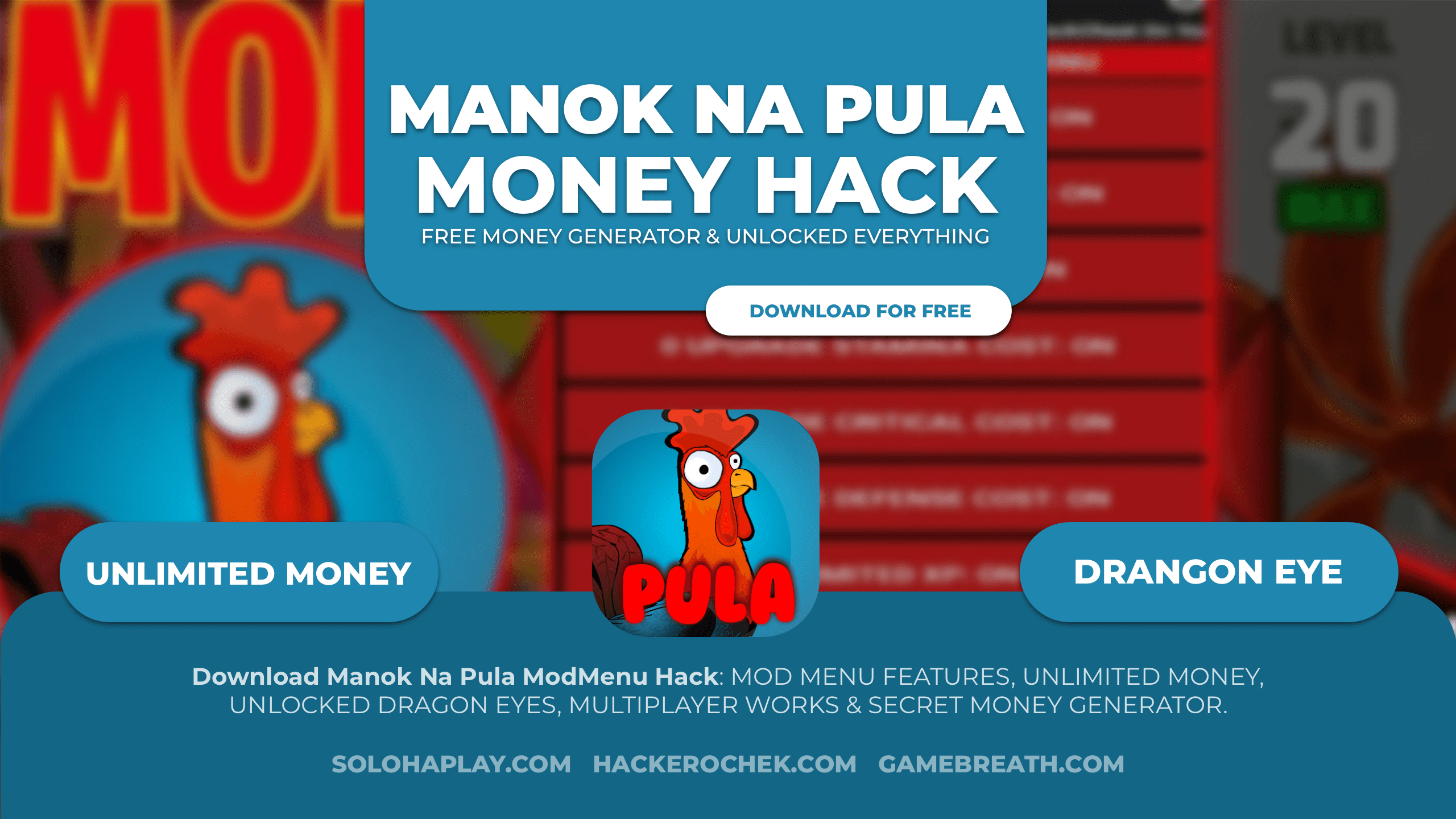 Manok Na Pula Mod Apk Hack Unlimited Dragon Eyes And Money Hackerochek 3947